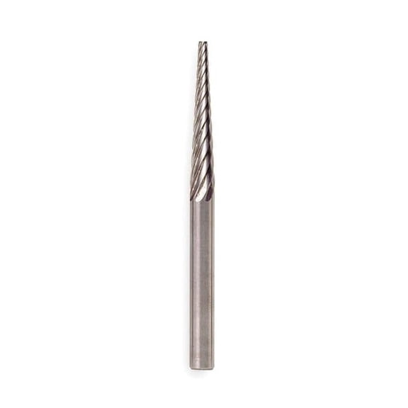Widia Carbide Bur,Pointed Tree,1/4",Single Cut M40420