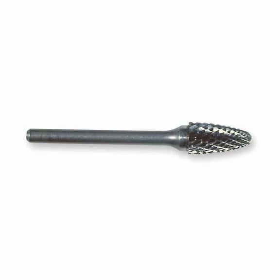 Widia Carbide Bur,Round Nose Tree,1/4,dbl Cut M41383