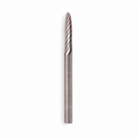 Widia Carbide Bur Aluminum Cut,Rnd Nose,3/8 M40545