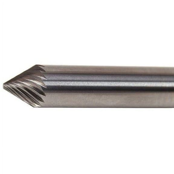 Widia Carbide Burr,90 Deg,1/4 In M40635
