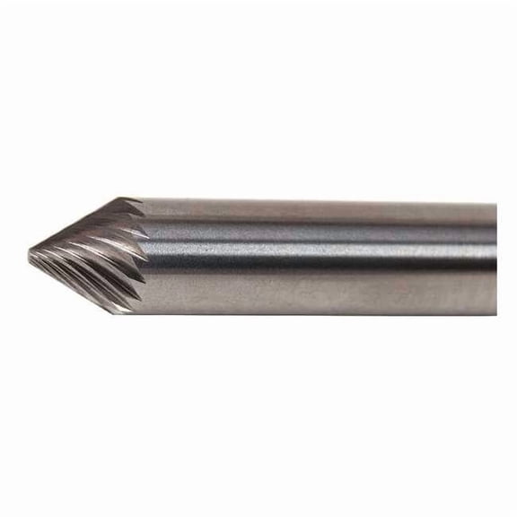 Widia Carbide Burr,90 Deg,1/4 In M40635