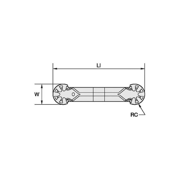 Widia Grooving/Parting Insert,WMT-P-PC,Carbide WMTR300M3PPC Pack of 5