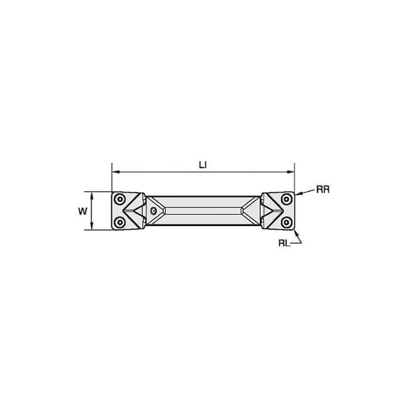 Widia Grooving/Parting Insert,WMT-U-PH,Carbide WMTS188I5P08PH Pack of 10