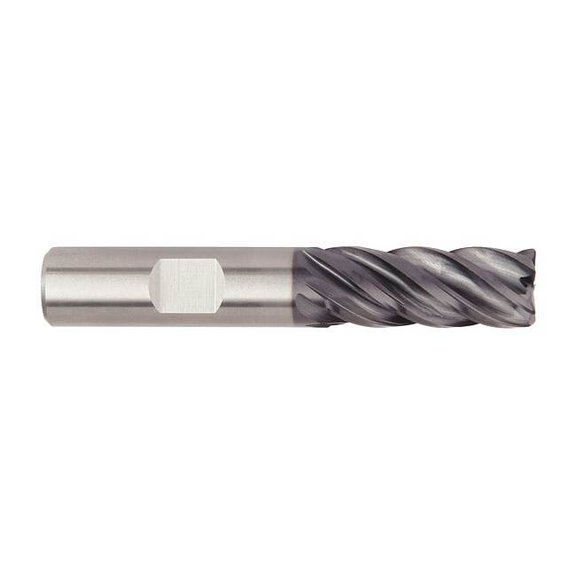 Widia Corner Radius End Mill, 0.5 in, Carbide 5V1C13015CT