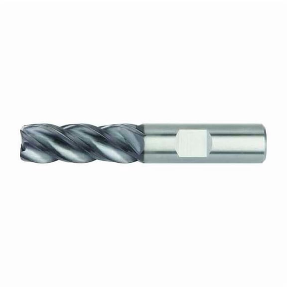 Widia Square End Mill, 0.5 in, Carbide 4V4513005SW