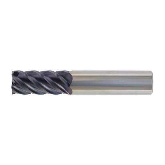 Widia End Mill,TiAlN,0.2500 in. Milling Dia. TR4C4507002