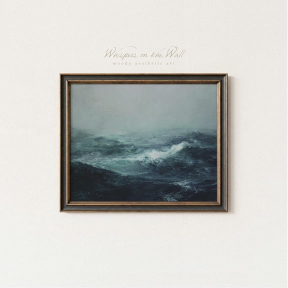 Widow’S Bay Seascape Print Stormy Ocean Wall Art
