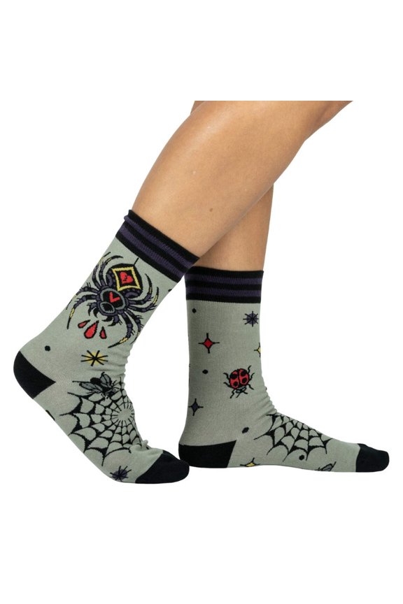 Widow's Web Crew Socks