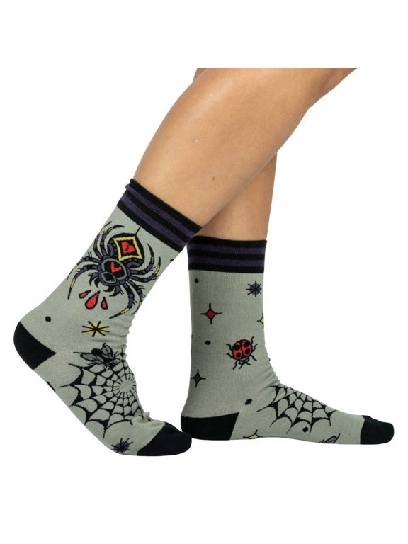 Widow's Web Crew Socks