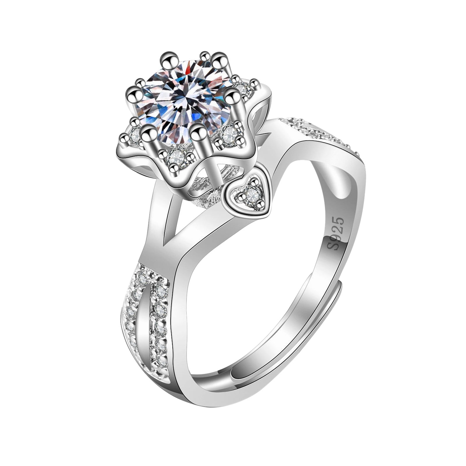 Real Diamond Engagement Rings IGI / GIA 1.40 Carat Oval Solid 14K White  Gold | eBay