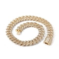 thumbnail image 1 of Width 15-20mm Big Iced Out Cuban Link Chain, Extra Shiny Hip Hop Cuban Link Chain for Men, Solid Thick Mens Miami Cuban Link Necklace, 16-24 Inches - Gift Box Included, 1 of 7