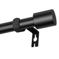 thumbnail image 1 of Widyana Black Curtain Rods for Windows 5/8" Diameter 30 to 72 inches with Adjustable Brackets, 1 of 7