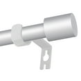 thumbnail image 1 of Widyana Silver Curtain Rods for Windows 5/8" Diameter 30 to 62 inches with Adjustable Brackets, 1 of 7