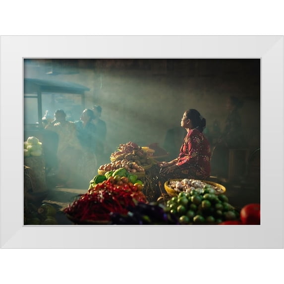 Widyantini, Rini 24x18 White Modern Wood Framed Museum Art Print Titled - There Is Always Hope For Anyone Who Make An Effort