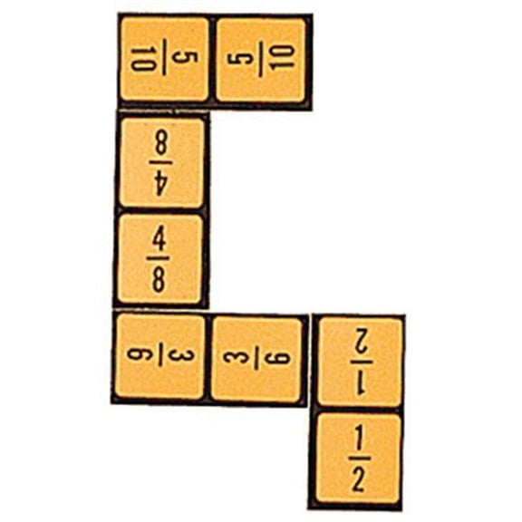 Wiebe Carlson Associates Cre4519 Equivalent Fraction Dominoes