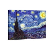 Wieco Art Starry Night-Van Gogh Reproduction Canvas Prints