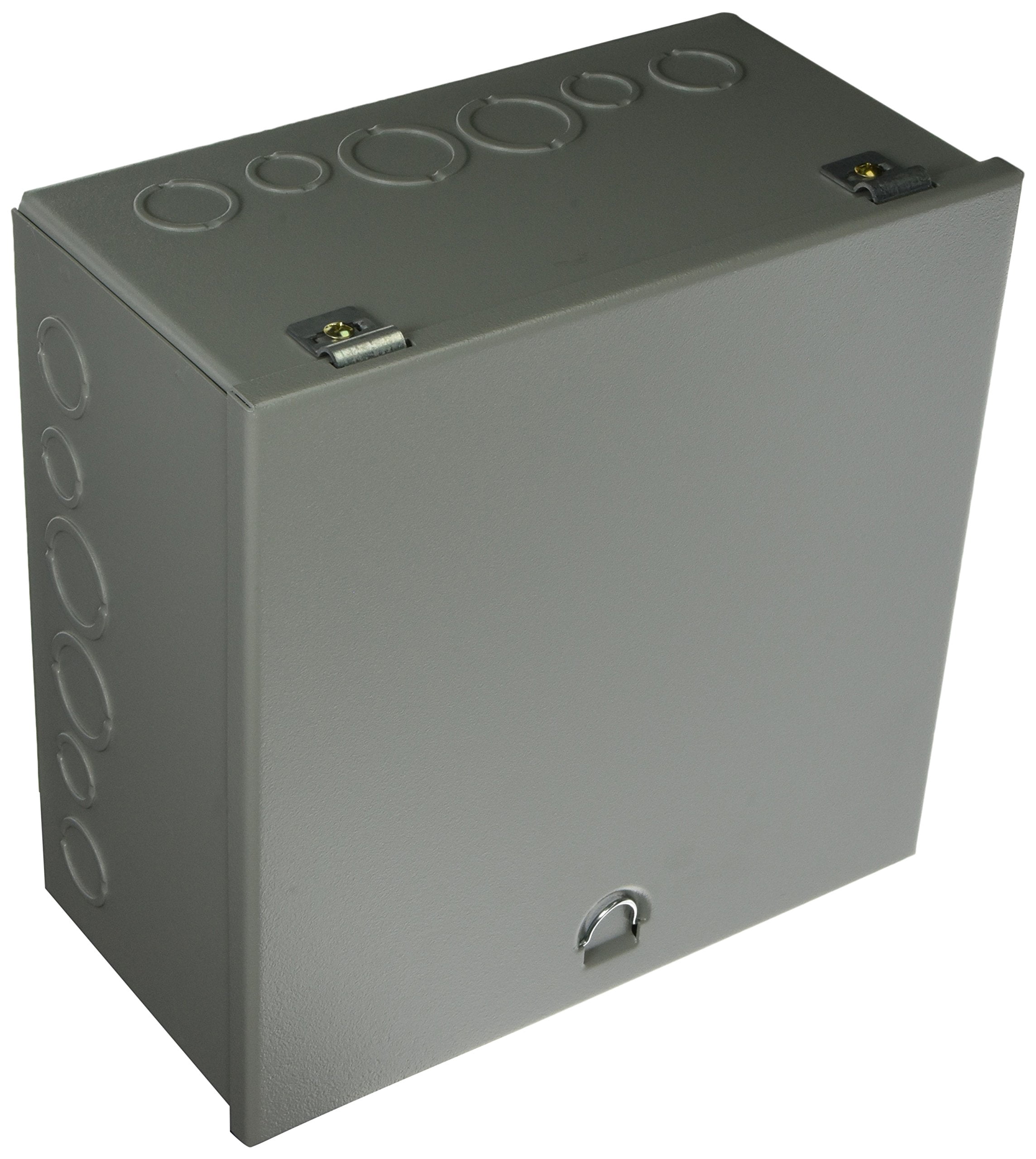 Cut Out Box Computer Wiegmann A121206 NEMA 1 Hinged Cutout Box with Knockouts, Steel, 12