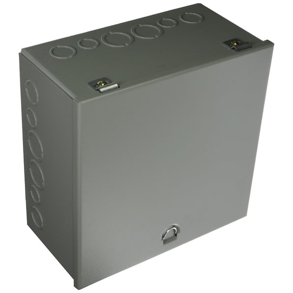 Wiegmann A121206 NEMA 1 Hinged Cutout Box with Knockouts, Steel, 12" x 12" x 6" CA3