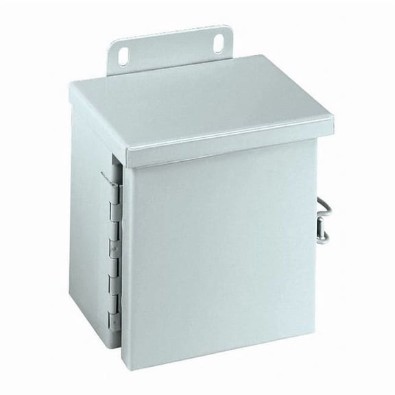 Padlockable Hasp Electrical Enclosures, 12 in H, 6 in D, 12 in W, 3R, Steel RHC121206
