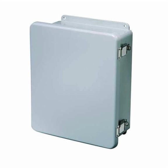 Padlockable Hasp Electrical Enclosures, 17.69 in H, 8.45 in D, 16 in W, 1, Fiberglass