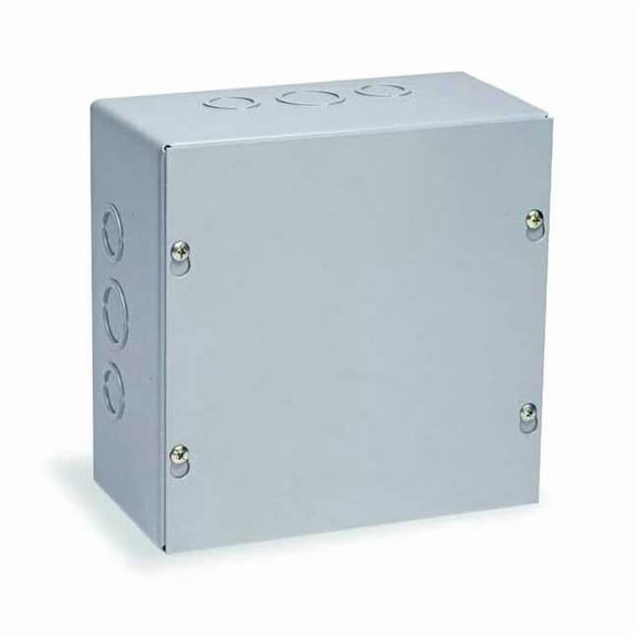 Captive Screws Electrical Enclosures, 8 in H, 6 in D, 6 in W, 1, Steel SC060806NK