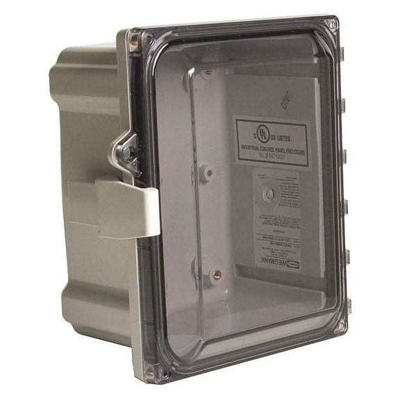 Wiegmann Enclosure,Non-Metallic,Clear Cover HW-PCC121006CHQR