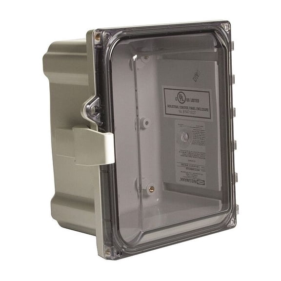 Wiegmann Enclosure,Non-Metallic,Clear Cover HW-PCC141206CHQR