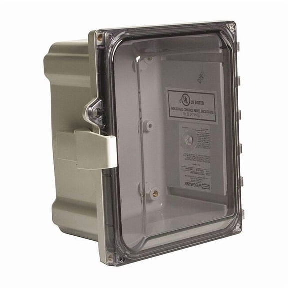 Wiegmann Enclosure,Non-Metallic,Clear Cover HW-PCC181610CHQR