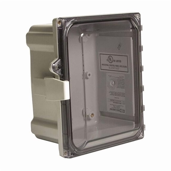Wiegmann Enclosure,Non-Metallic,Clear Cover HW-PCC80804CHQR