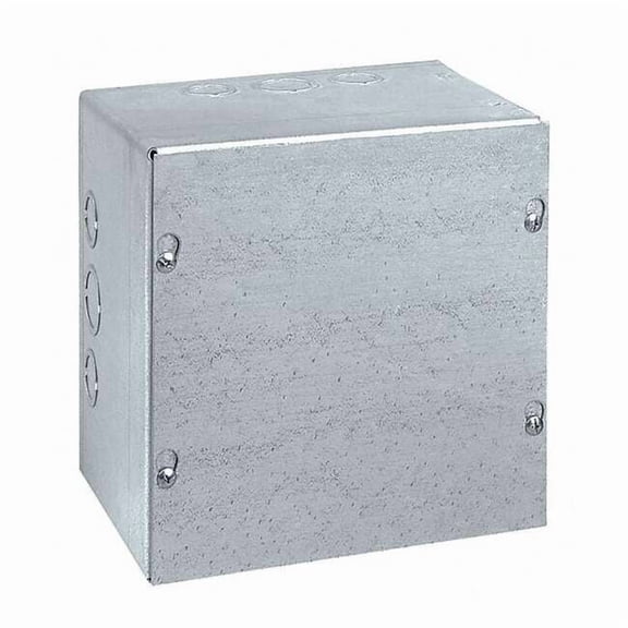 Wiegmann Enclosuresr,Mtlic,8In.Hx 8In.Wx4In.D SC080804GNK