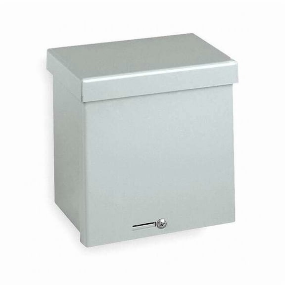 Padlockable Hasp Electrical Enclosures, 8 in H, 4 in D, 6 in W, 3R, Steel RSC060804