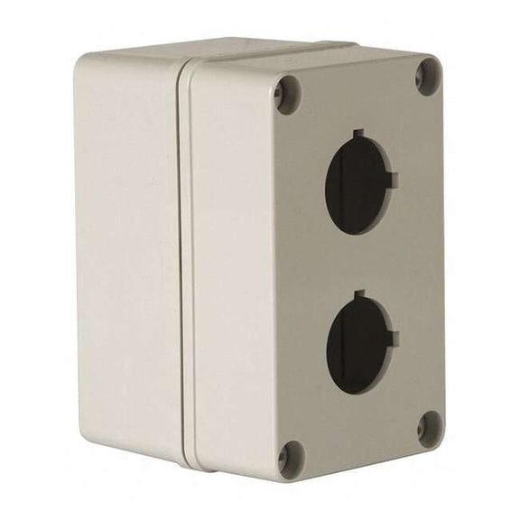 Wiegmann Pushbutton Enclosure,5.12" H,22mm Hole HW-PN4X2PB-22