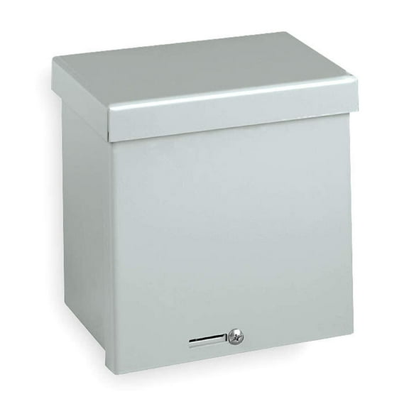 Wiegmann RSC081006 RSC-Series Wallmount Enclosure NEMA 1/3R Lift-Off Screw Cover with Knockouts, Carbon Steel, 10" x 8" x 6" CA3