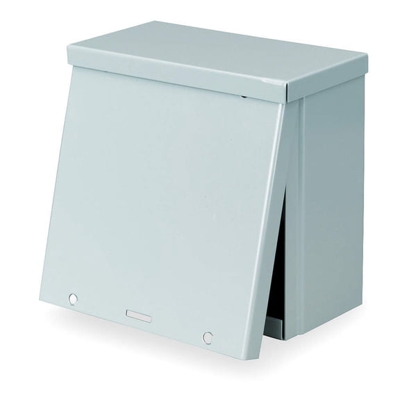 Wiegmann RSC121208 RSC-Series NEMA 1/3R Wall-Mount Enclosure with Lift-Off Screw Cover and Knockouts, Carbon Steel, 12" x 12" x 8" CA2