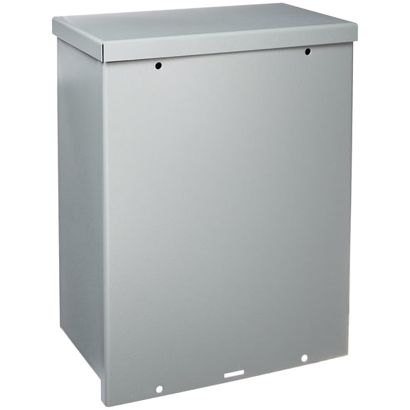 Wiegmann RSC121506 RSC-Series NEMA 1/3R Wall-Mount Enclosure with Lift-Off Screw Cover and Knockouts, Carbon Steel, 15" x 12" x 6" CA3