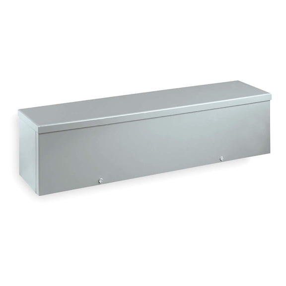Wiegmann RSCG040448 RSCG-Series NEMA 3R Screw Cover Wiring Trough with Knockouts, Carbon Steel, 4" x 4" x 48" CA3
