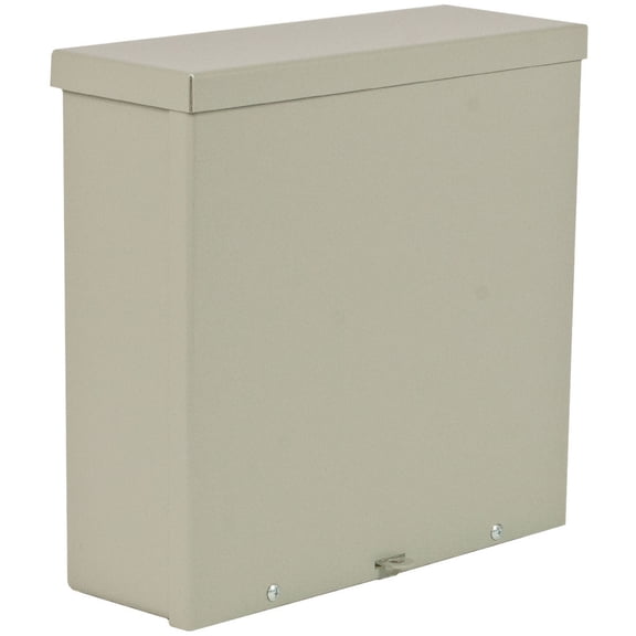 Padlockable Hasp Electrical Enclosures, 4 in H, 4 in D, 4 in W, 3R, Steel RSC040404