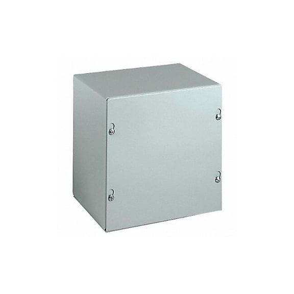 Wiegmann SC181804NK SC-Series NEMA 1 Screw Cover Wallmount Pull Box, No Knockouts, Painted Steel, 18" x 18" x 4" CA2