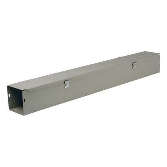 Wiegmann Straight Wireway,NEMA,Length 10 Ft,Gray HS6610NK