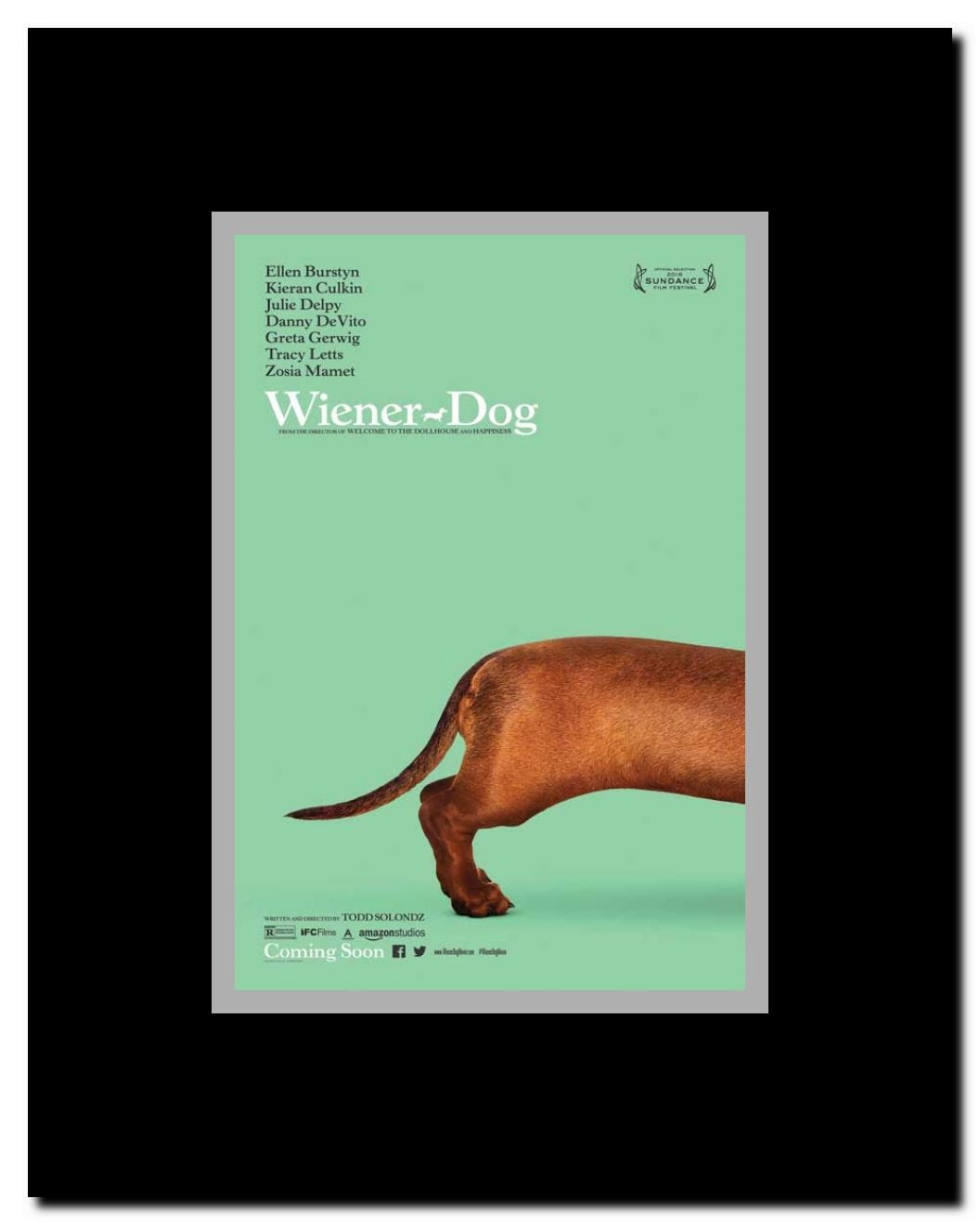 Wiener-Dog Framed Movie Poster