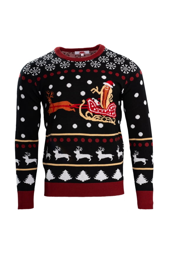 Wienerschnitzel Ugly Christmas Sweater, Funny Food Lover Holiday Sweatshirt, German Cuisine Xmas Sweater, Festive Winter Gift