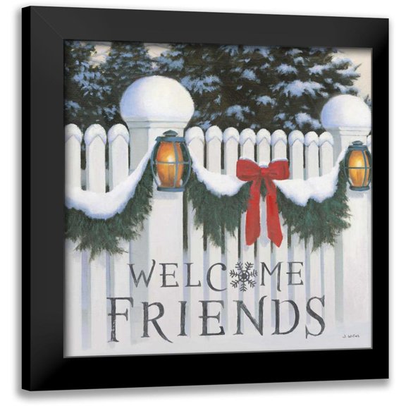 Wiens, James 12x12 Black Modern Framed Museum Art Print Titled - Christmas Affinity VIII