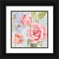 thumbnail image 1 of Wiens, James 12x12 Black Ornate Wood Framed with Double Matting Museum Art Print Titled - Boho Bouquet III Blue, 1 of 4