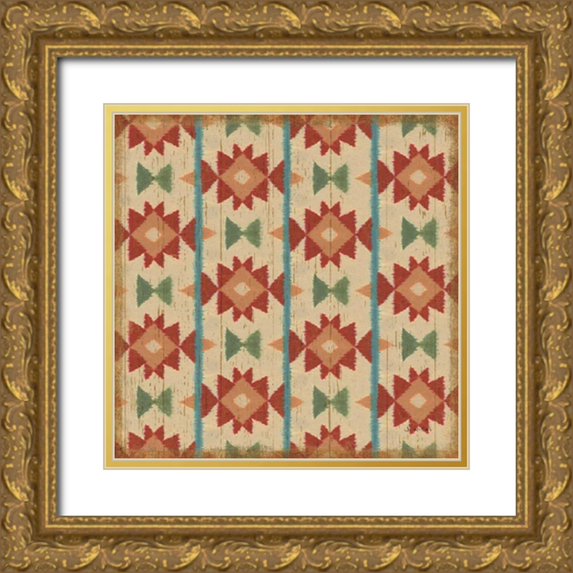 Wiens, James 12x12 Gold Ornate Wood Framed with Double Matting Museum Art Print Titled - Country Mood Tile VI