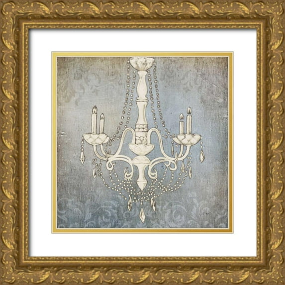 Wiens, James 12x12 Gold Ornate Wood Framed with Double Matting Museum Art Print Titled - Luxurious Lights I