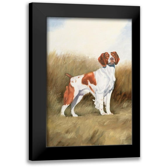 Wiens, James 13x18 Black Modern Framed Museum Art Print Titled - Hunting Dog I