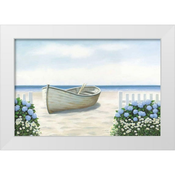 Wiens, James 14x11 White Modern Wood Framed Museum Art Print Titled - Beach Days I