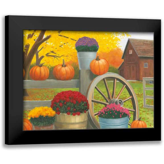 Wiens, James 14x12 Black Modern Framed Museum Art Print Titled - Autumn Affinity II