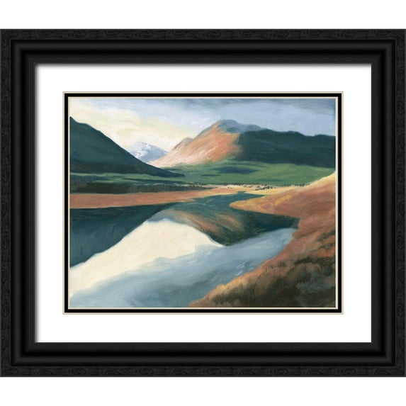 Wiens, James 14x12 Black Ornate Wood Framed with Double Matting Museum Art Print Titled - High North