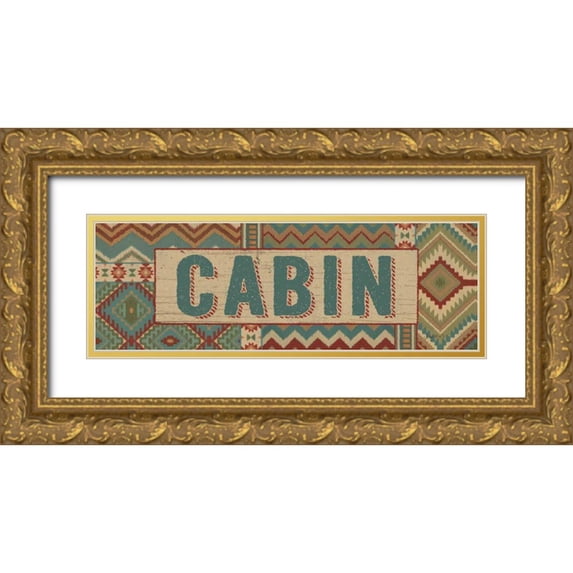 Wiens, James 14x7 Gold Ornate Wood Framed with Double Matting Museum Art Print Titled - Country Mood V